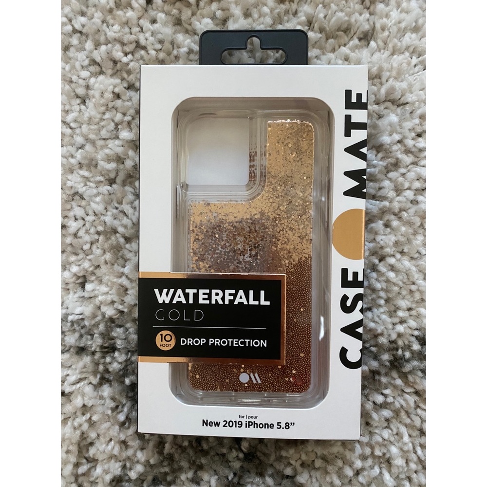 Case-Mate iPhone 11 Pro Gold Glitter Waterfall - Picture 3 of 4